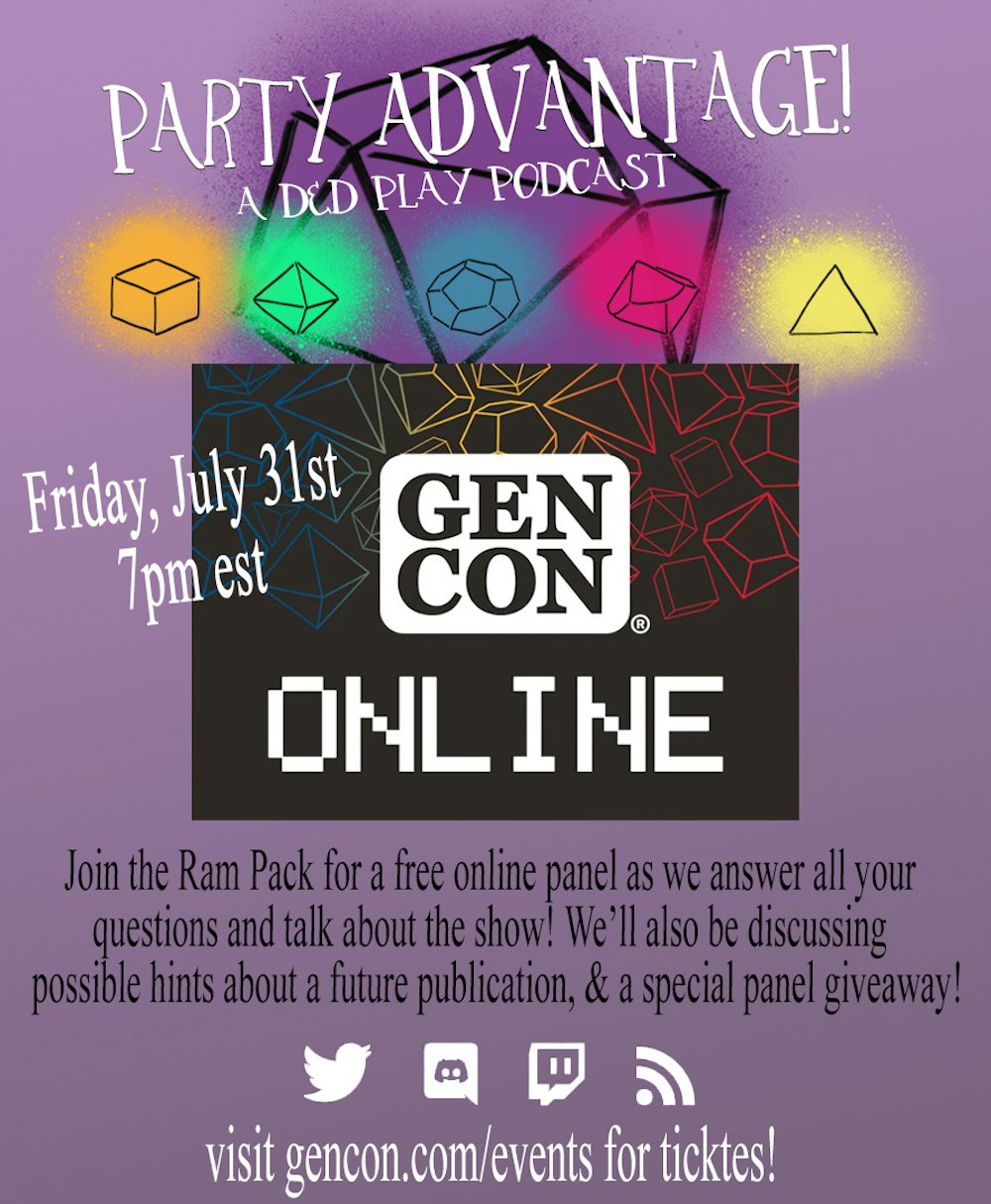 Join us at GenCon Online!!