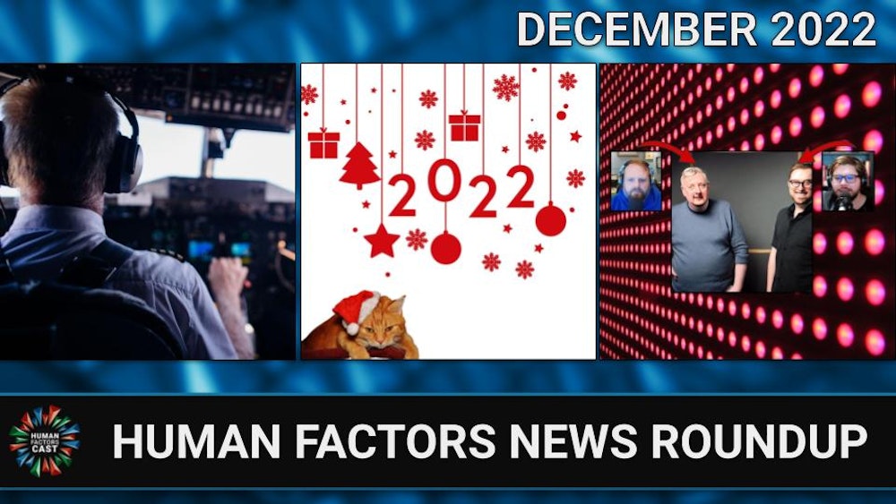 Human Factors News Monthly Roundup (December 2022)
