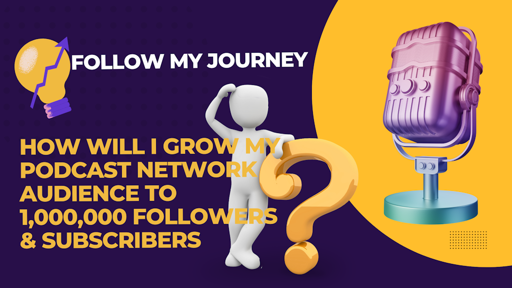 How Will I Grow My Podcast Network Audience To 1,000,000 Visitors, Subscribers & Followers