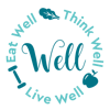 Eat Well, Think Well, Live Well Logo