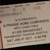 A Prairie Home Companion, Seattle, WA, January 7, 2017
