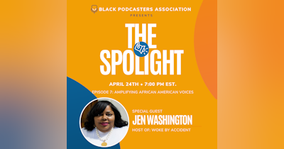 image for Jen on The Spotlight with The Black Podcasters Association ( Link of video)