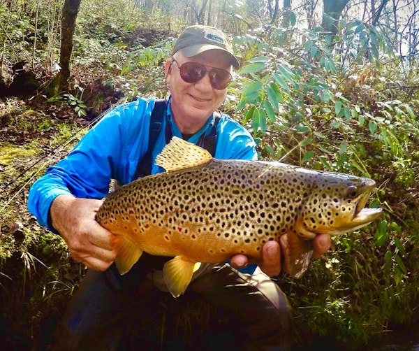 Big Trout with Big T on the Soque River