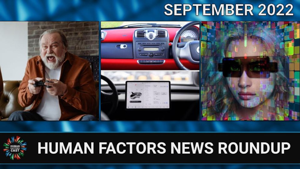 Human Factors News Monthly Roundup (September 2022)