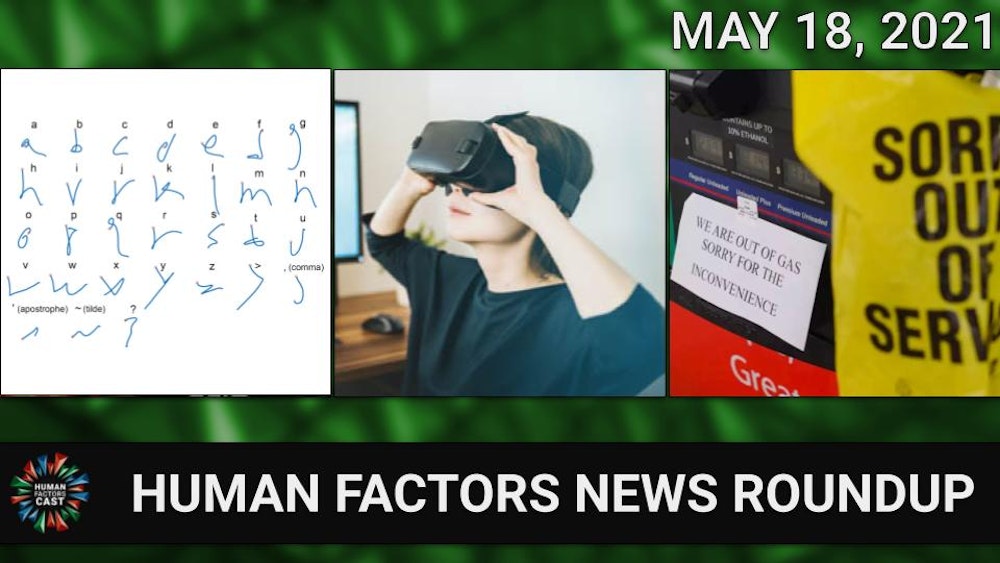 Human Factors Weekly News (05/18/21)