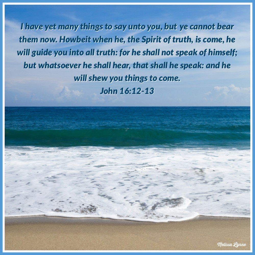 I Have Many Things to Say Unto You, But Ye Cannot Bear Them Now