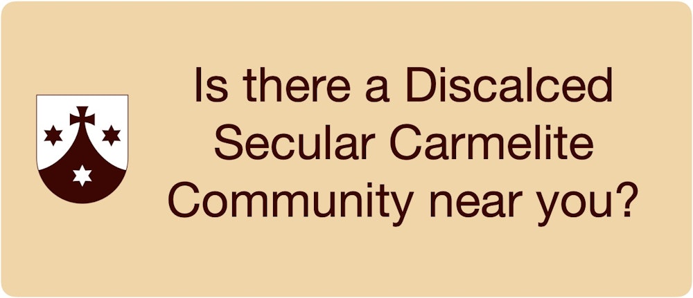 Find a Secular Carmelite Community near you