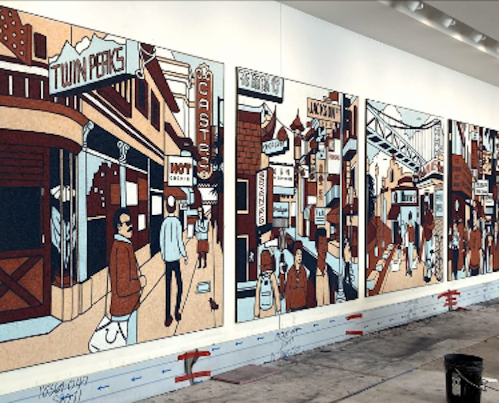 Emily Fromm: urban scape artist opens her show at the 111 Minna Gallery, San Francisco on January 13, 2022.