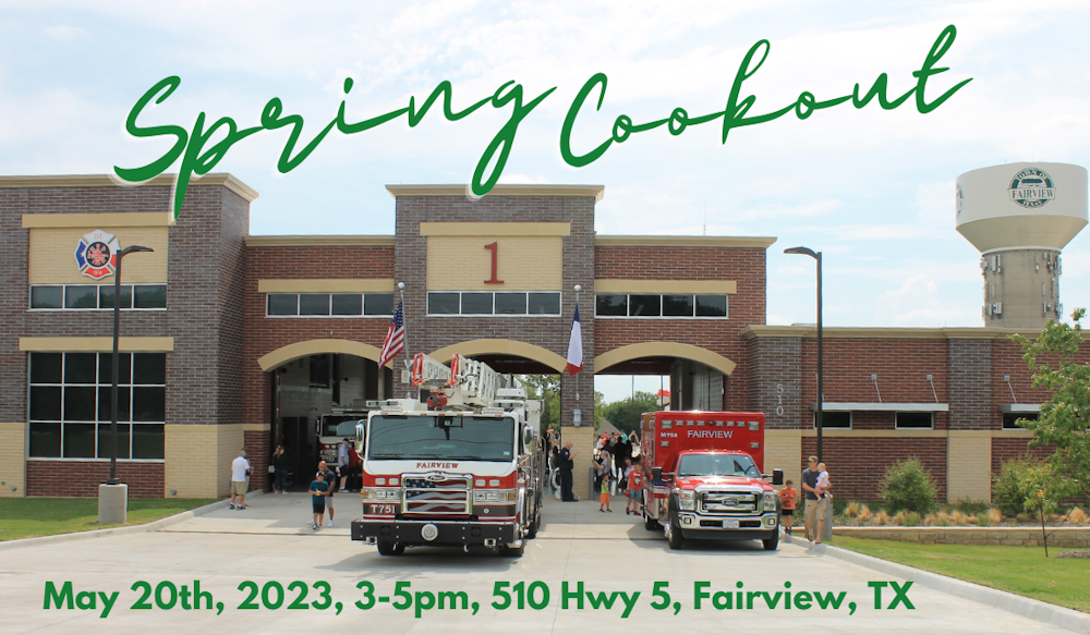 Friends of Fairview First Responders Association to Host Spring Cookout on May 20th