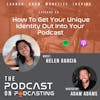 Ep68: How To Get Your Unique Identity Out Into Your Podcast - Helen Garcia
