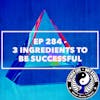 Ep 284 - 3 Ingredients to Be Successful