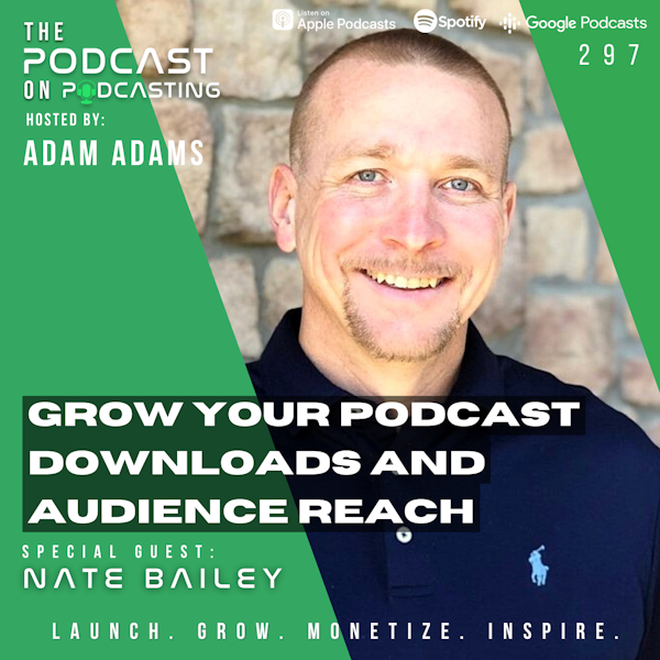 Ep297: Grow Your Podcast Downloads and Audience Reach - Nate Bailey