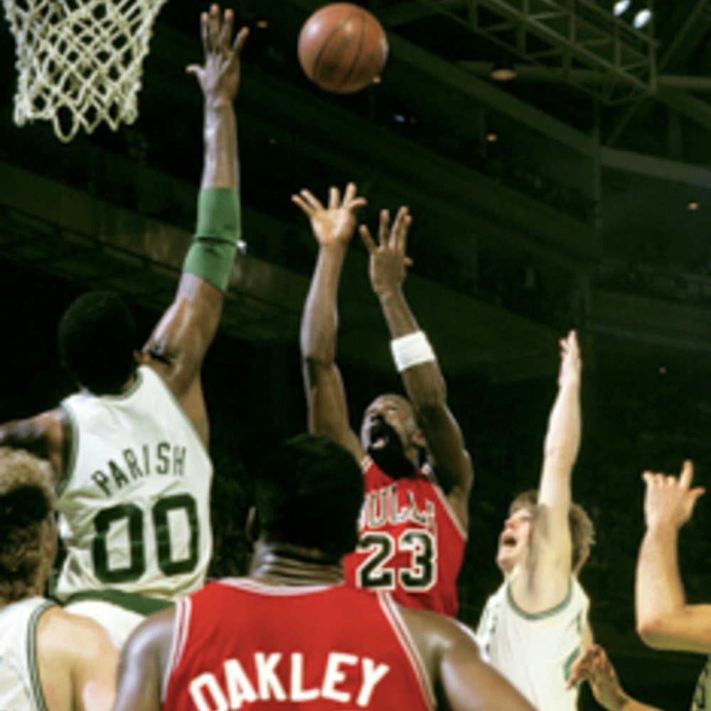 Michael Jordan's second NBA season - 1986 Playoffs through Finals - NB86-14