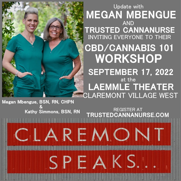 CLASS is in SESSION!  Trusted Canna Nurse Megan Mbengue announces the upcoming CBD/CANNABIS 101 Workshop.