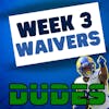 Waiver Adds Week 3 + Nick Chubb Injury, Free Kyle Pitts