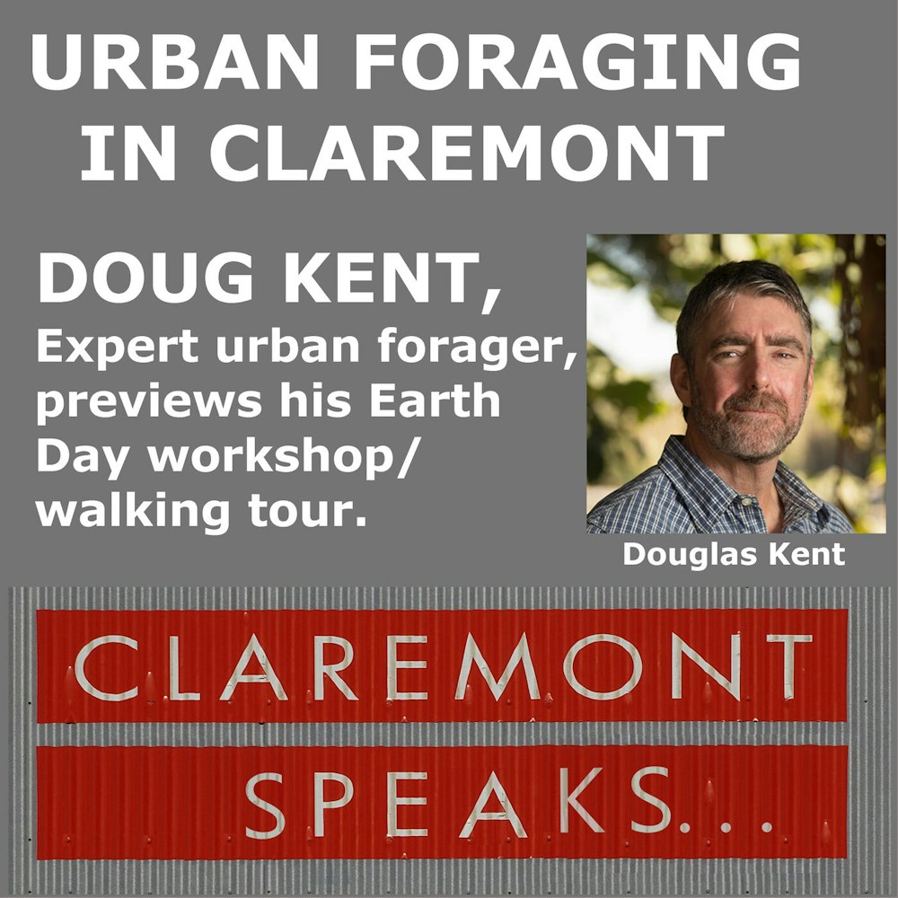 Urban Foraging in Claremont; Expert Forager Douglas Kent previews his Earth Day workshop/walking tour.