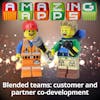 Blended teams: customer and partner co-development