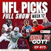 NFL Week 17 Picks - Predicting All 16 Games For Causes - Episode 73