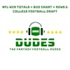 NFL Win Totals + Bud Grant + News & College Football draft
