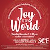 Joy to the World-Presented by the SCF Music Program, Thursday, December 3, 7:30 PM-Facebook Livestream