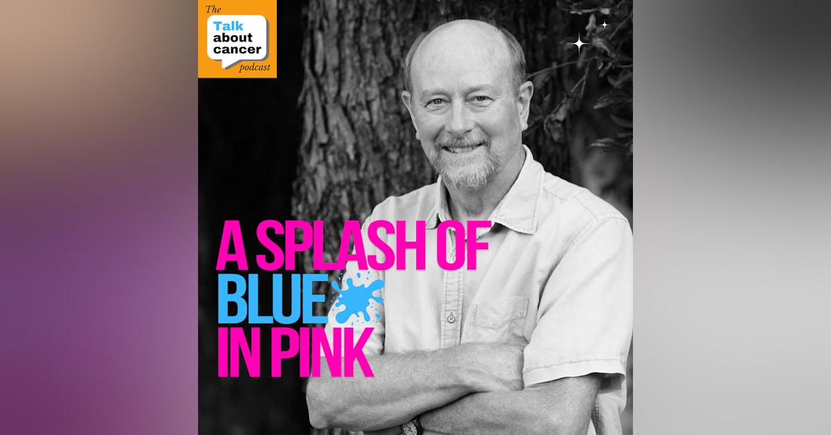 A splash of blue in pink