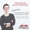 Speakership - Team Building Question