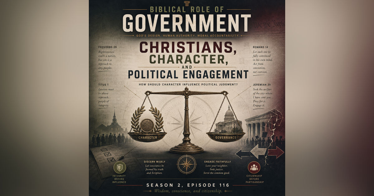 Biblical Role of Government | Christians, Character, and Political Engagement Biblical Role of Government | Christians, Character, and Political Engagement