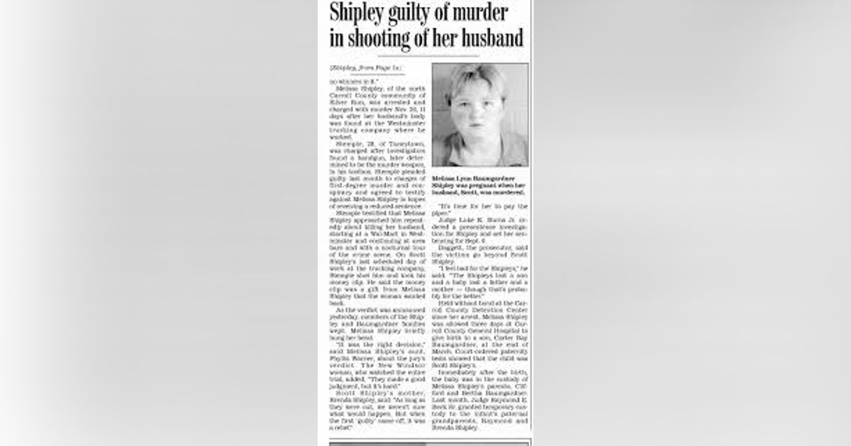 Season TWELVE (WITNESS INTIMIDATION/LIFE INSURANCE MOTIVE MURDERS) Episode 2 Melissa Lynn Baumgardner Shipley, Butchie Stemple Jr. & (UNSOLVED) Charles Edward Crusoe