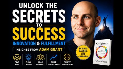 Unlock the Secrets to Success, Innovation & Fulfillment | Lessons from Adam Grant