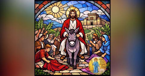 Palm Sunday for Kids: Jesus Enters Jerusalem (A Catholic Family Prayer Story for Holy Week) Palm Sunday for Kids: Jesus Enters Jerusalem (A Catholic Family Prayer Story for Holy Week)