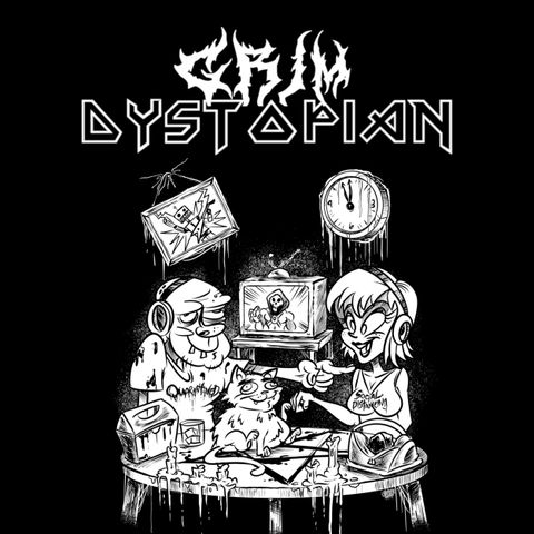 Grim Dystopian: Metal for your Filthy Earballs Logo