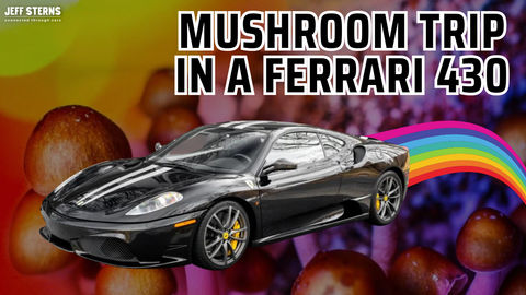 WRECKED NEW FERRARI | NAKED |RAN POLICE BARRICADES | MUSHROOM SHROOM TRIP!