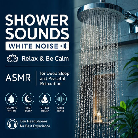 SHOWER SOUNDS WHITE NOISE | Relax & Be Calm | ASMR for Deep Sleep and Peaceful Relaxation