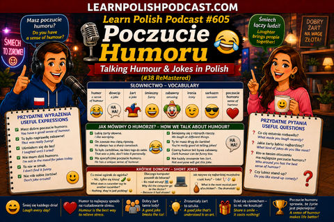 #606 Poczucie Humoru -  Talking Humour & Jokes in Polish (#38 ReMastered)