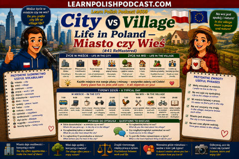 #609 City vs Village Life in Poland — Miasto czy Wieś — Po Polsku
