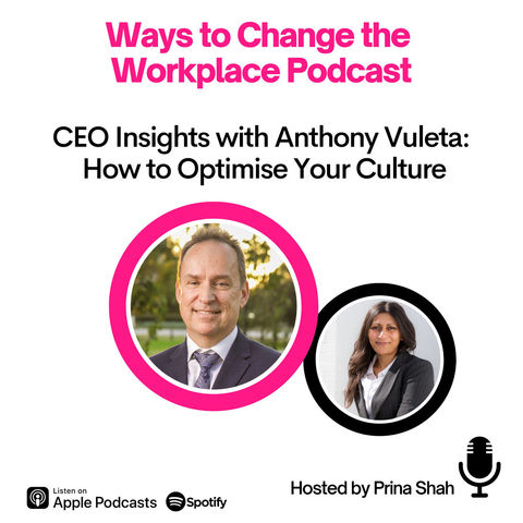 29. CEO Insights with Anthony Vuleta and Prina Shah: How to Optimise Your Culture
